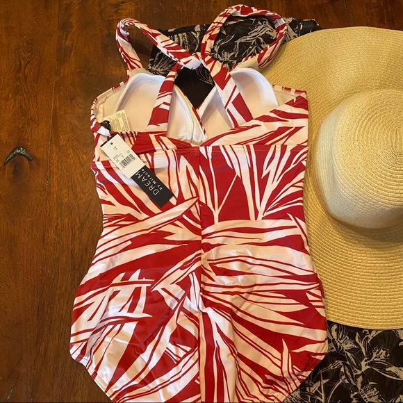 Miracle ‘Dreamsuit’ Red/White Tropical 🌴 NWT - Picture 4 of 8
